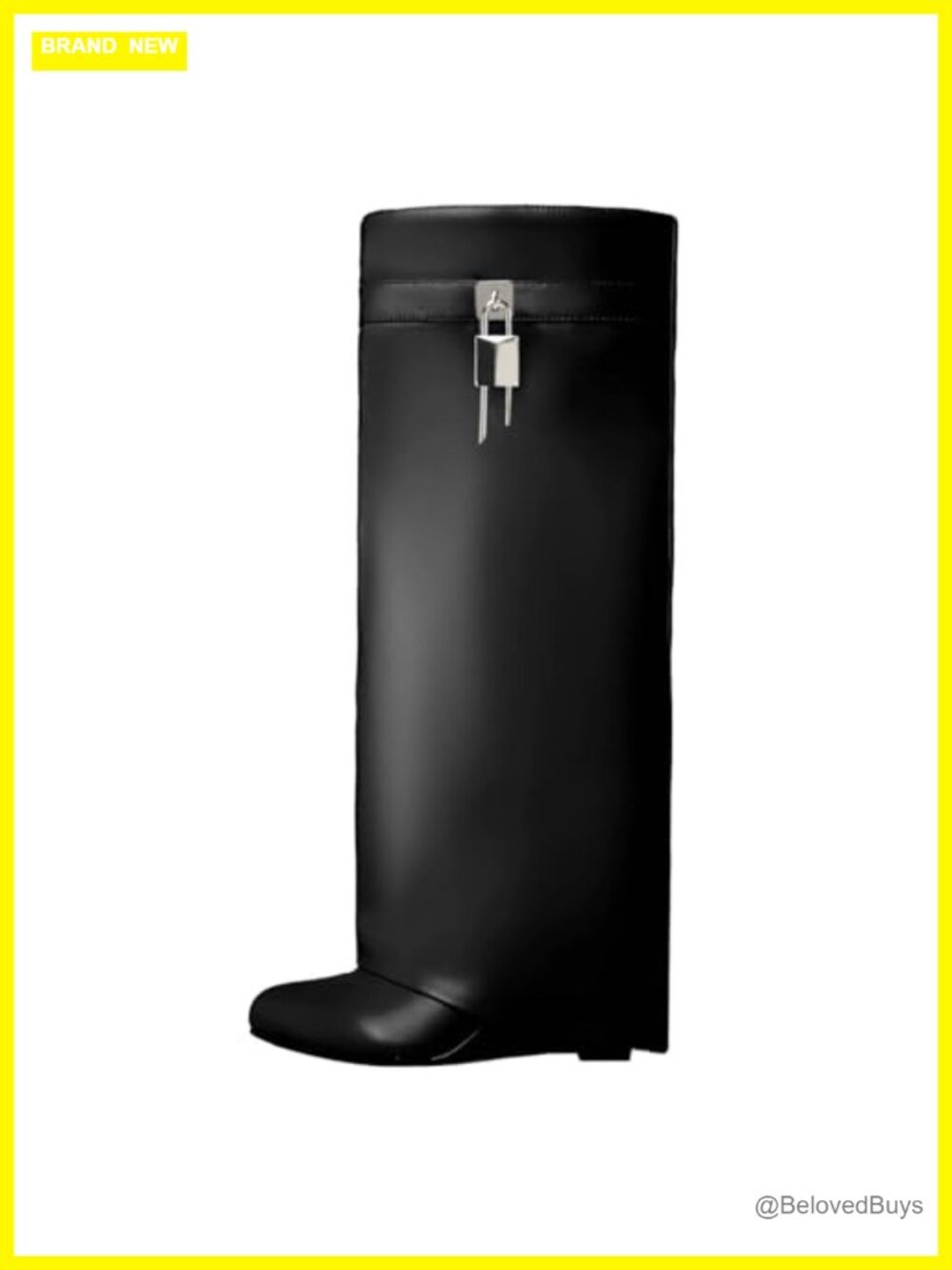 Womens Wide Calf Fold Over Knee High Boots Wedge Heel Synthetic Leather